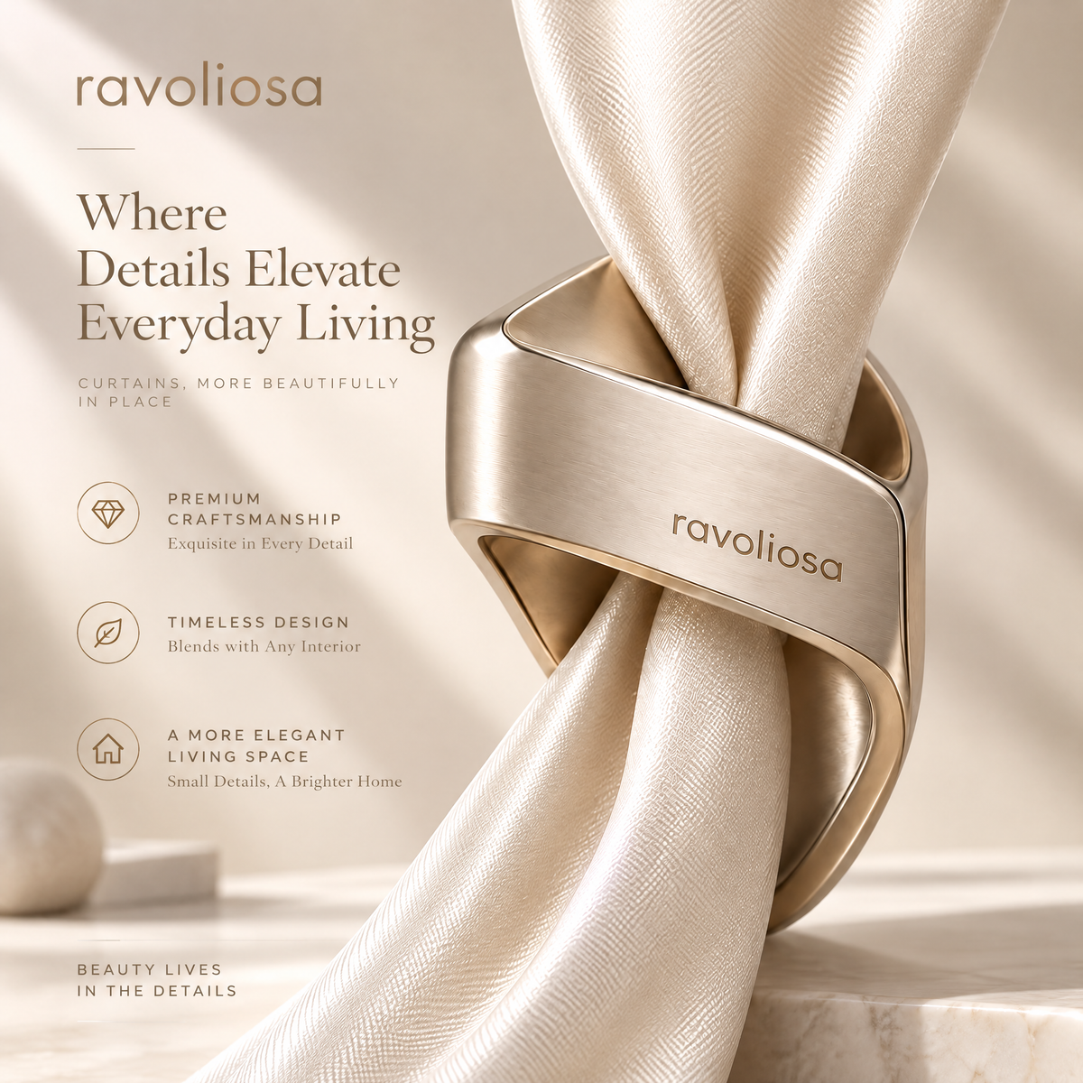 Ravoliosa™ Fold Loop Scarf Ring