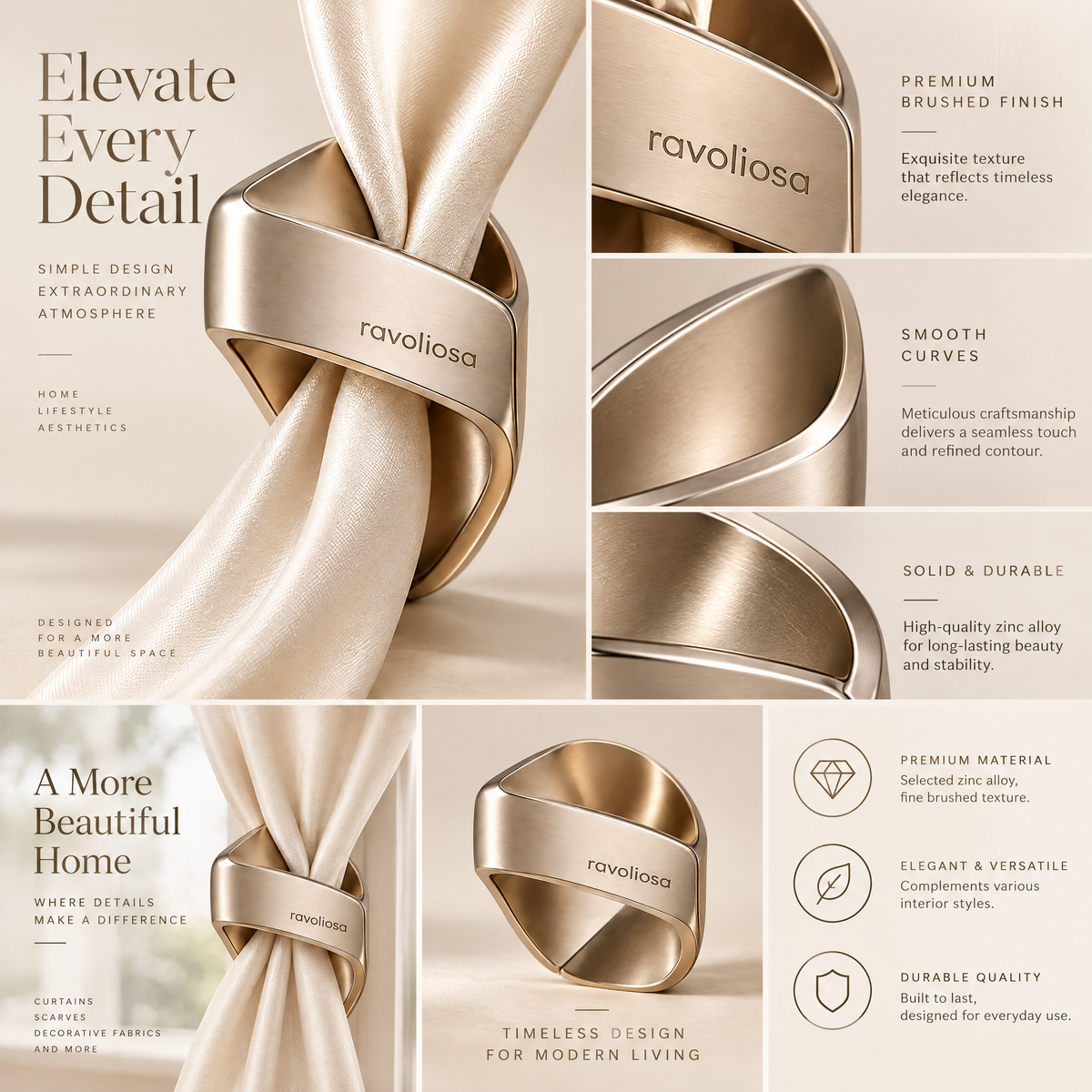 Ravoliosa™ Fold Loop Scarf Ring