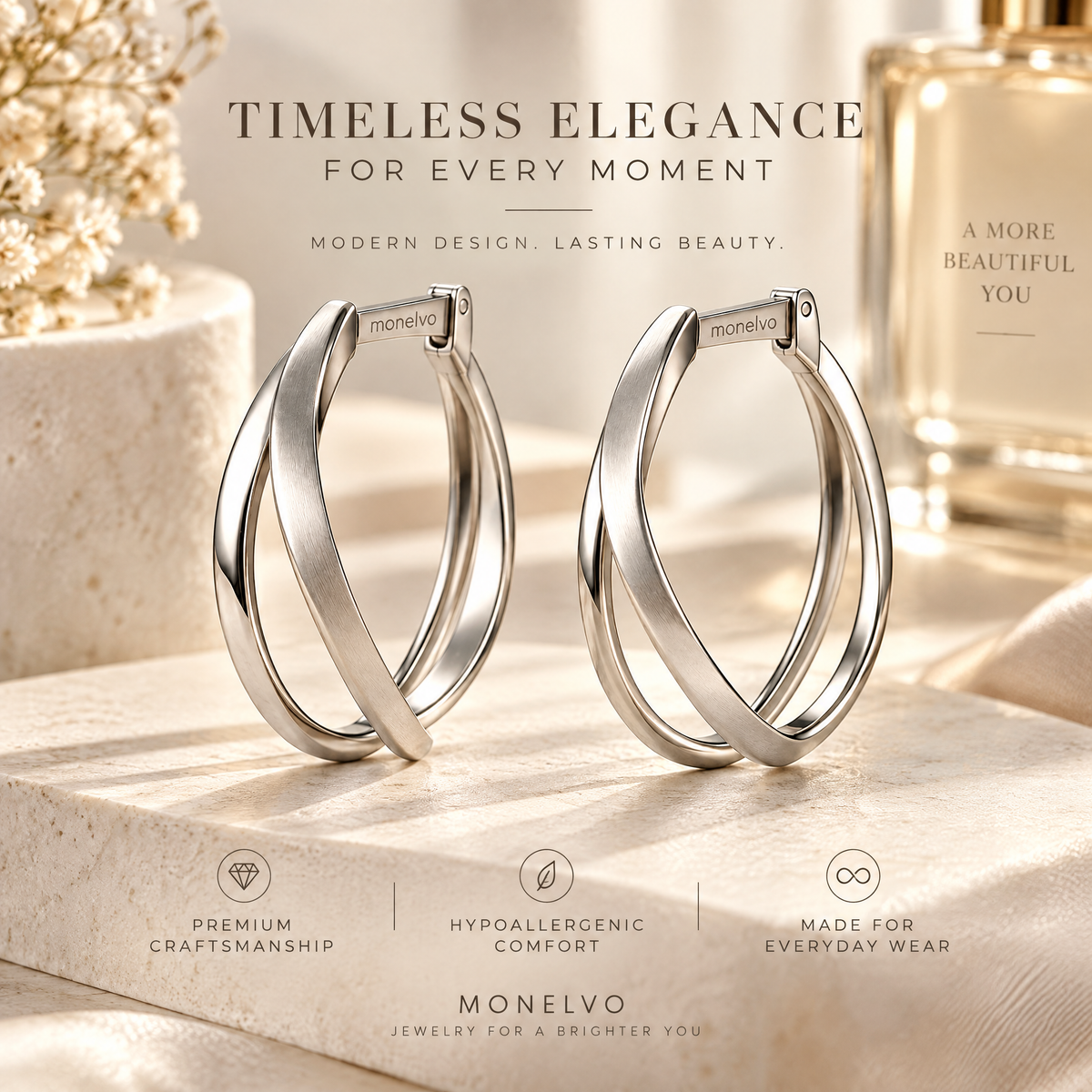 Ravoliosa™ Offset Arc Hoops material and detail view
