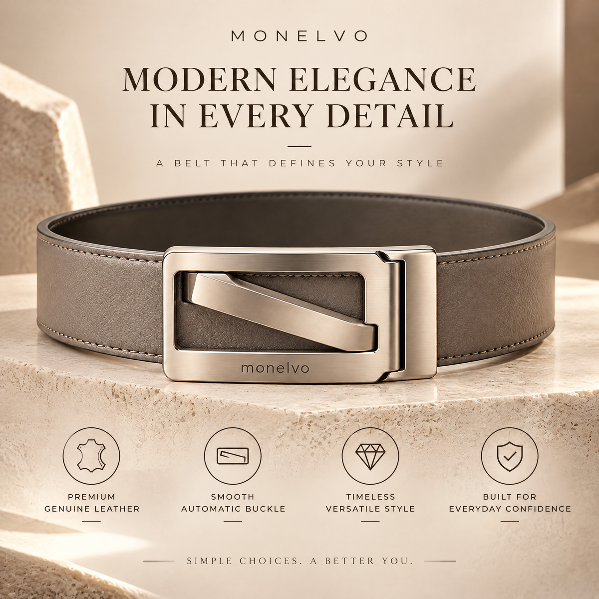 Ravoliosa™ Slide Lock Belt Buckle