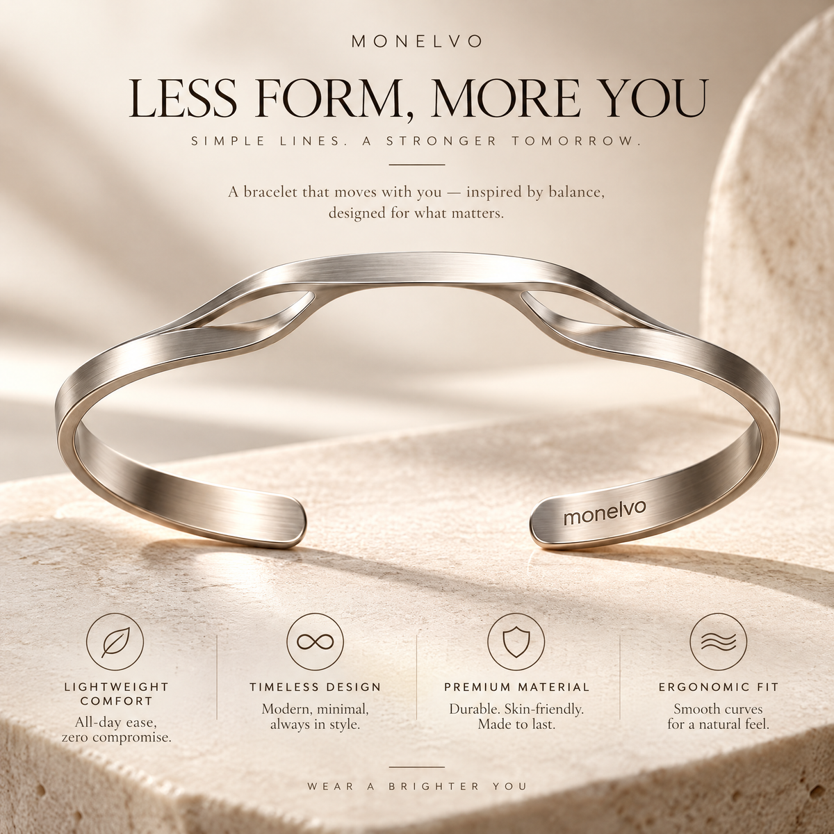 Ravoliosa™ Floating Bridge Cuff